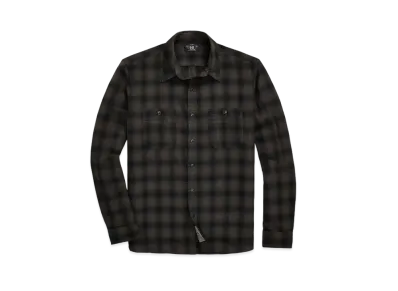 RRL Ralph Lauren Check Cambus Work Shirt #1 "Black"