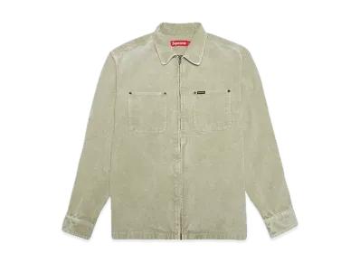Supreme Washed Corduroy Zip Up Shirt "Tan"