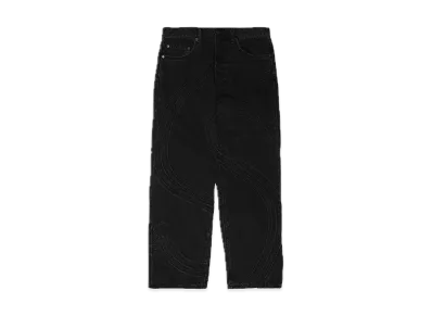 Supreme S Logo Loose Fit Jean "Washed Black"