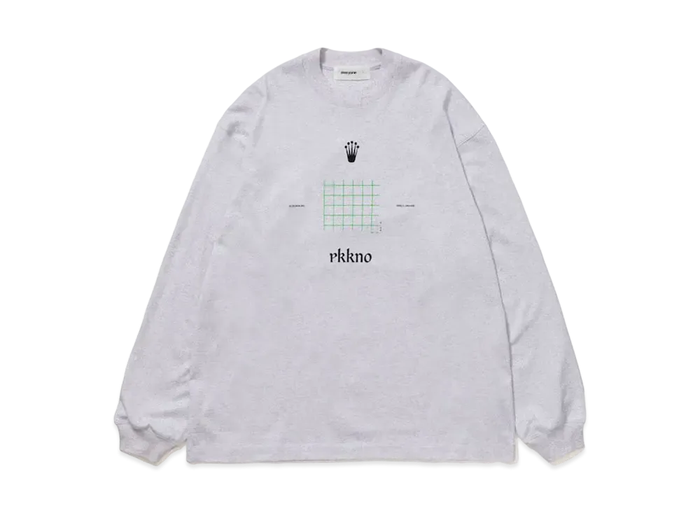 REEBOK everyone CLASSIC BORDER 長袖 グレー M エブリワン 長袖T