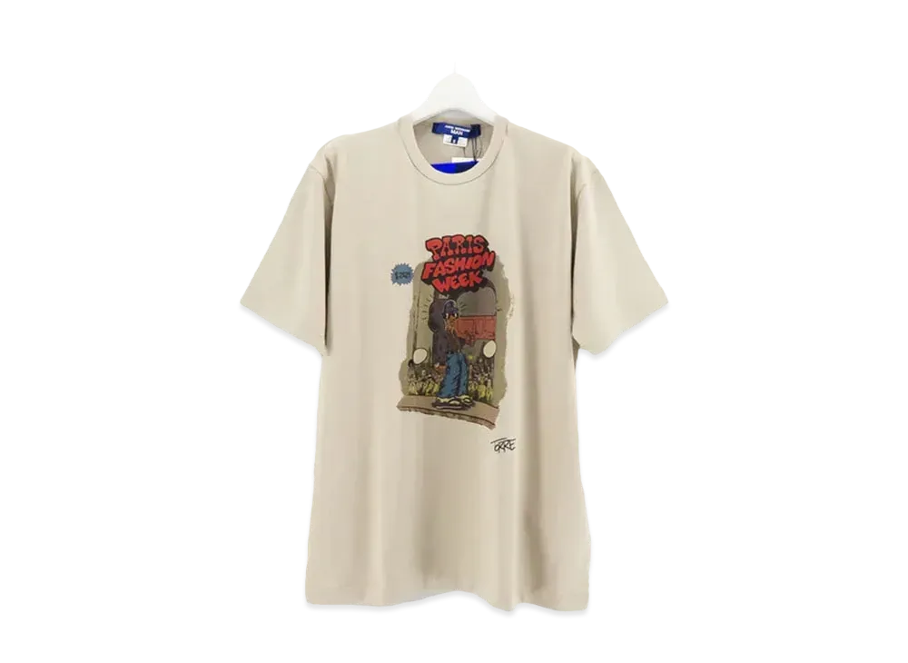 JUNYA WATANABE MAN Cotton Jersey Product Print T-shirt "Beige"