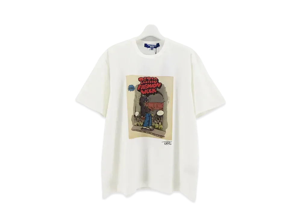 JUNYA WATANABE MAN Cotton Jersey Product Print T-shirt "White"