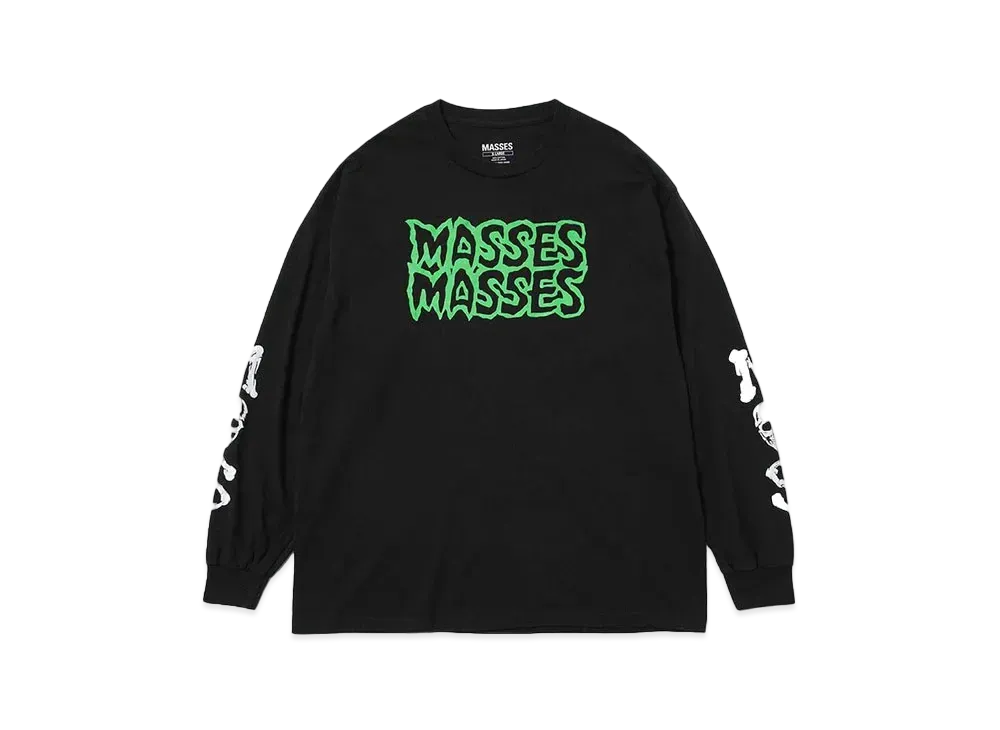 MASSES T-SHIRT L/S MSXMS "BLACK"