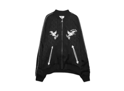 Marine serre JACQUARD VISCOSE BOMBER JACKET "BLACK"