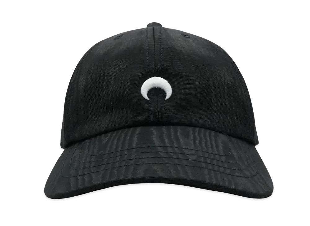 Marine serre REGENERATED MOIRE BASEBALL CAP "BLACK"