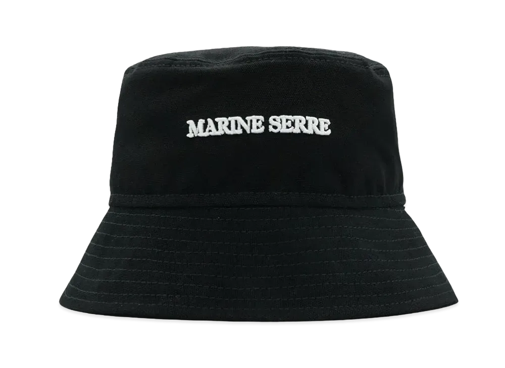 Marine serre CANVAS BUCKET HAT "BLACK"