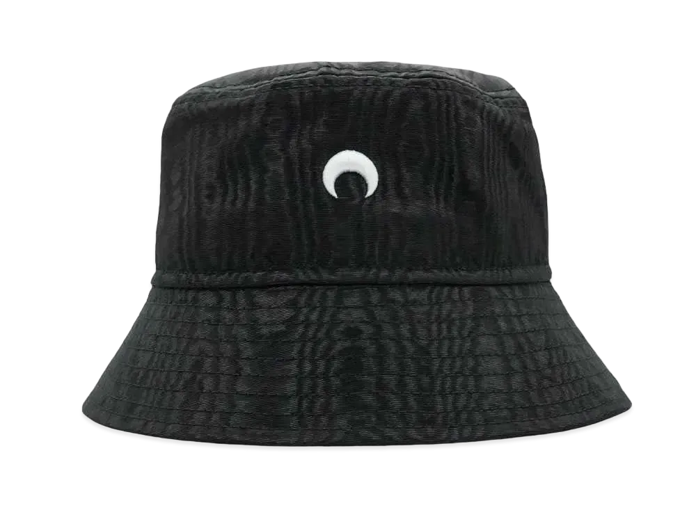 Marine serre REGENERATED MOIRE BUCKET HAT "BLACK"