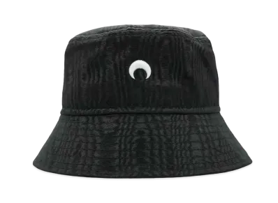 Marine serre REGENERATED MOIRE BUCKET HAT "BLACK"