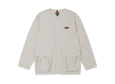 NANGA Nylon Tusser No Collar Jacket "Ivory"