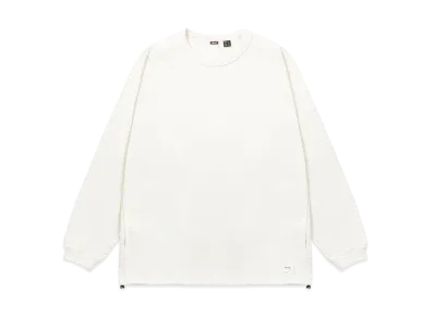 NANGA Eco Hybrid Oversized L/S Tee "White"