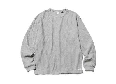 NANGA Eco Hybrid Waffle L/S Tee "L.Grey"