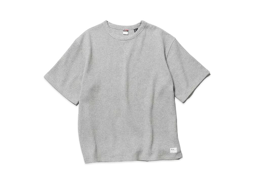 NANGA Eco Hybrid Waffle Loose Fit Tee "L.Grey"