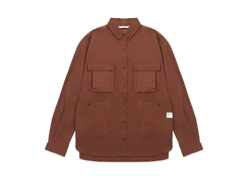 NANGA Hinoc Ripstop Camp Shirt "Brown"