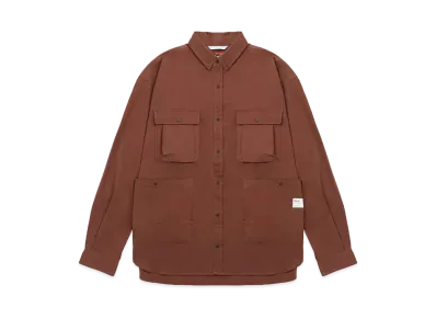 NANGA Hinoc Ripstop Camp Shirt "Brown"