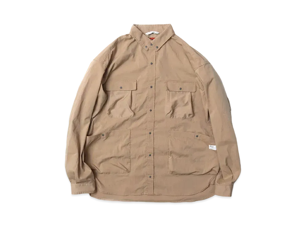 NANGA Hinoc Ripstop Camp Shirt "Beige"