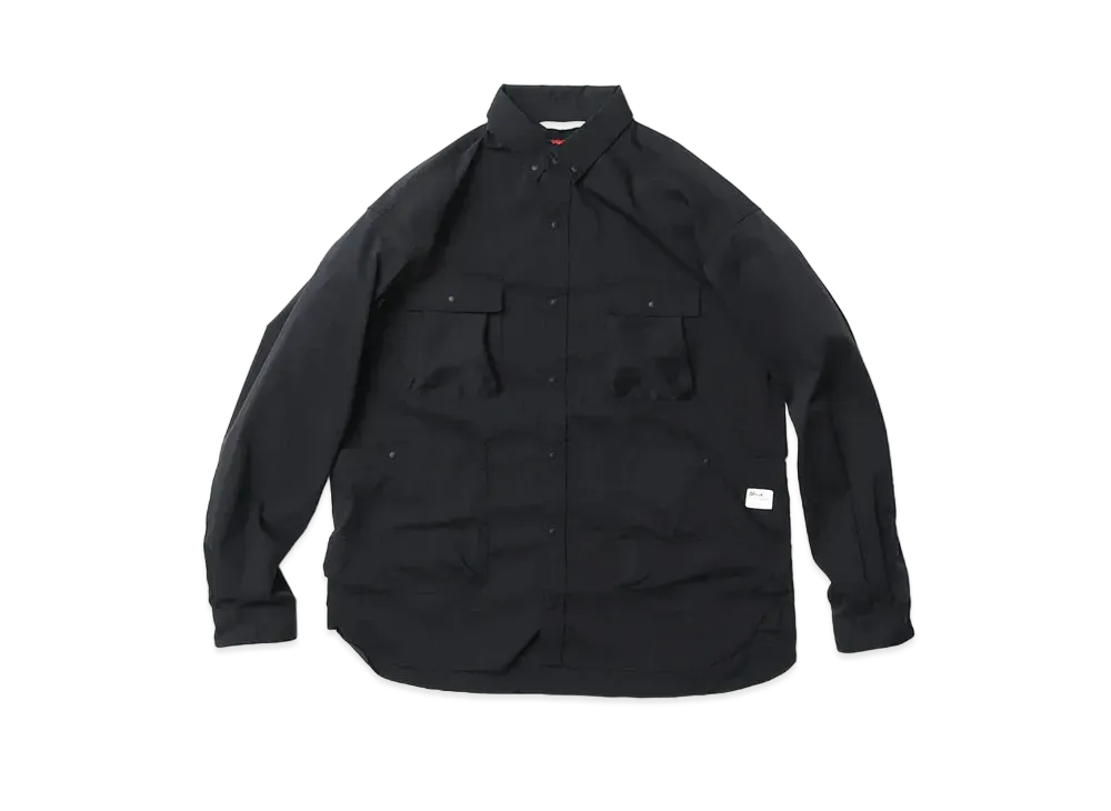 NANGA Hinoc Ripstop Camp Shirt "Black"