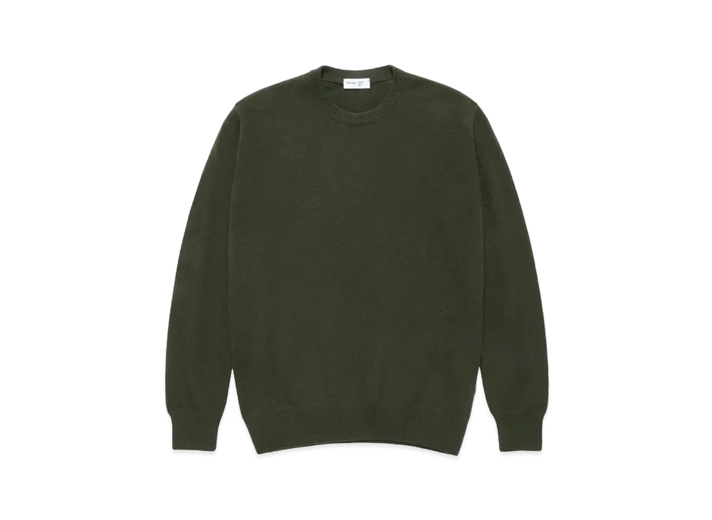 JJJJound Lightweight 100% Cashmere Crewneck "Dark Green"