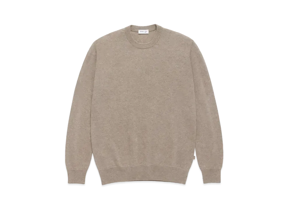 JJJJound Lightweight 100% Cashmere Crewneck "Light Brown"