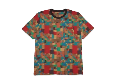 White Mountaineering MOSAIC JACQUARD T-SHIRT "BROWN"