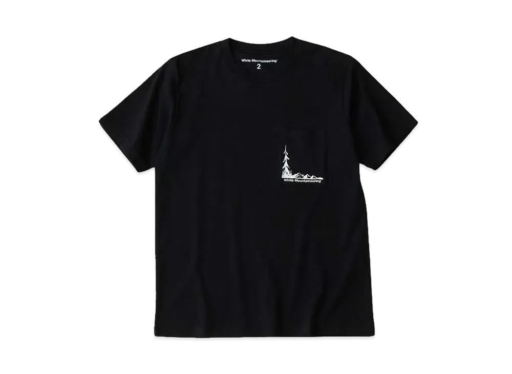 White Mountaineering FOREST POCKET T-SHIRT "BLACK"