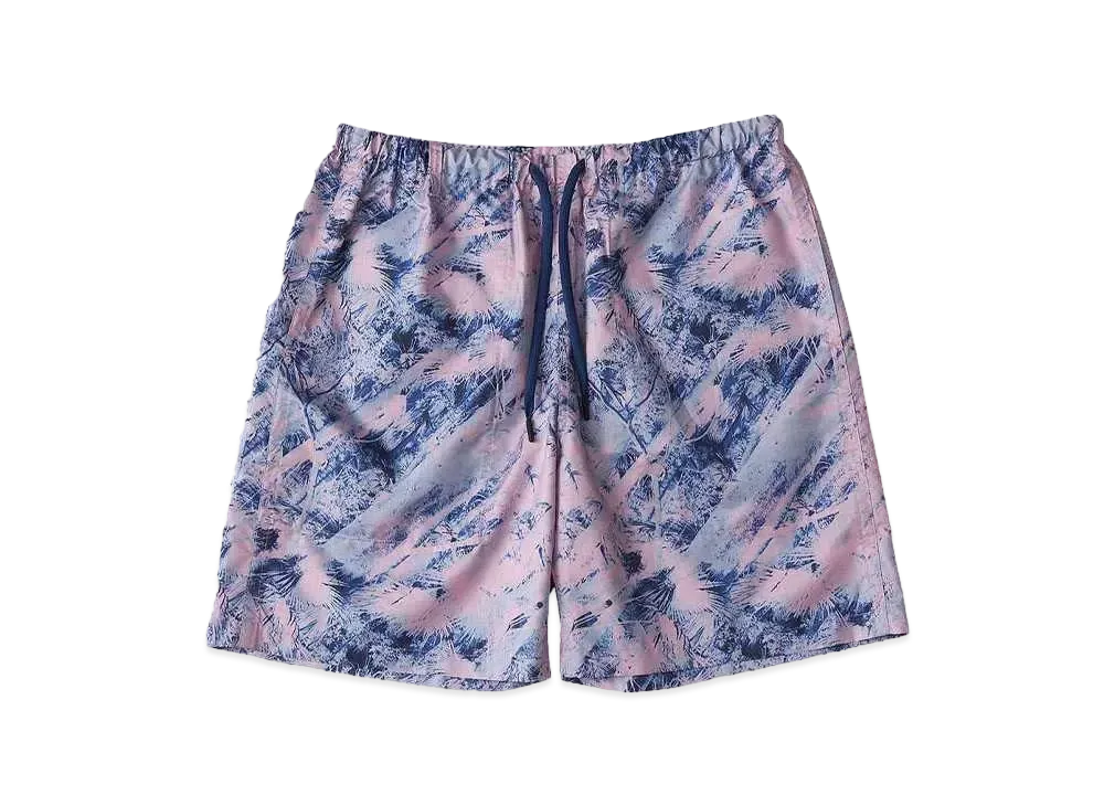 White Mountaineering JUNGLE PATTERN SHORT PANTS "NAVY/PINK"