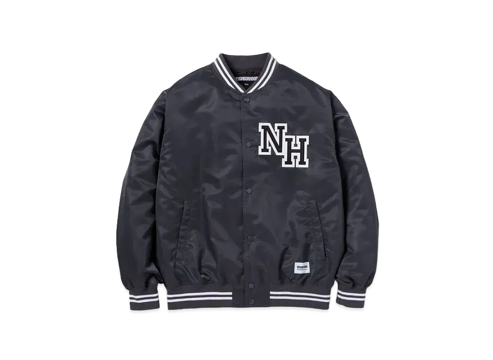 NEIGHBORHOOD Baseball Jacket "Charcoal"