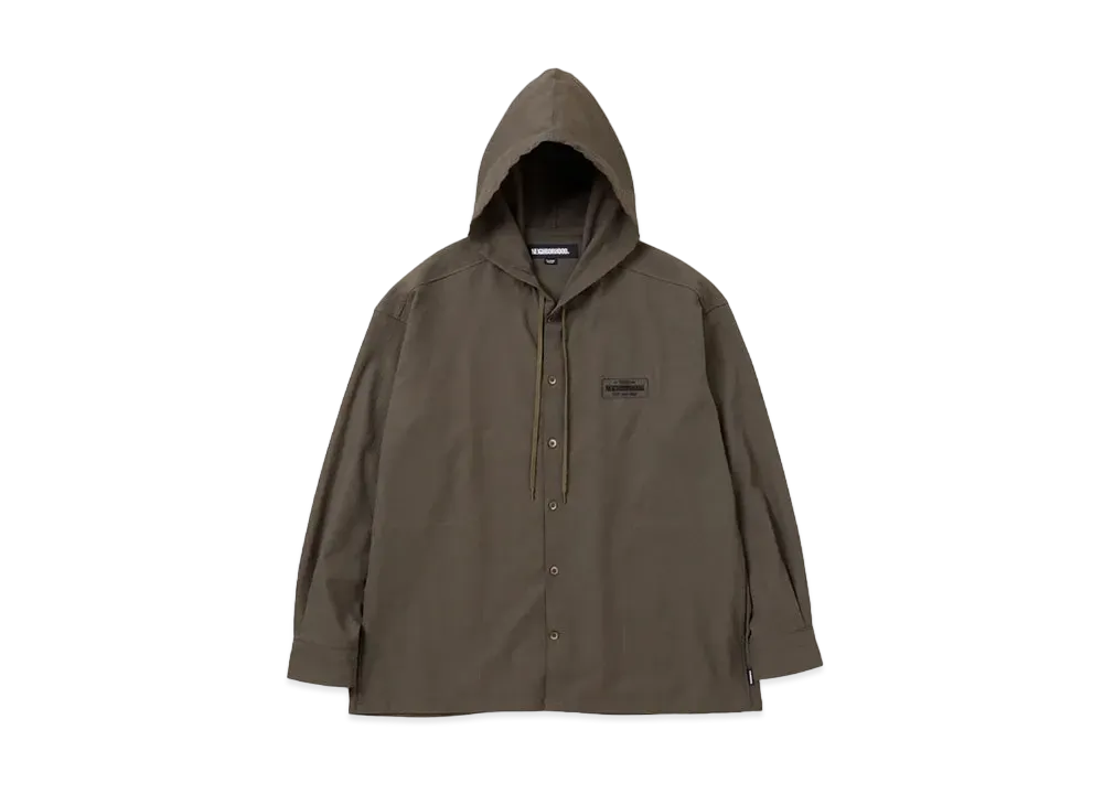 NEIGHBORHOOD Hooded Shirt LS "Olive Drab"