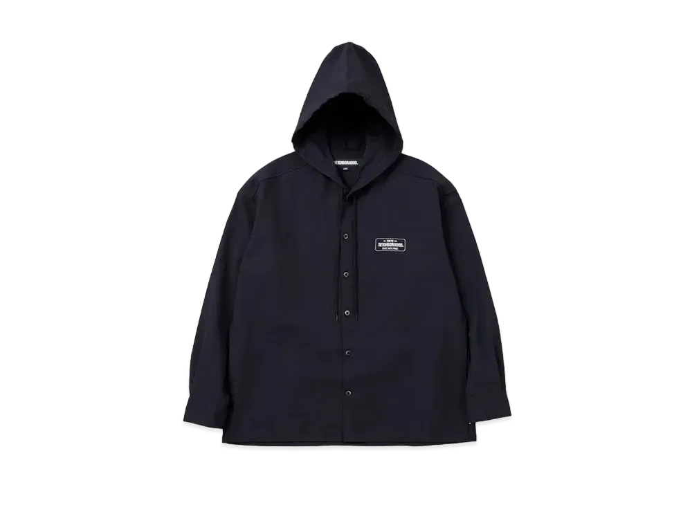 NEIGHBORHOOD Hooded Shirt LS "Black"