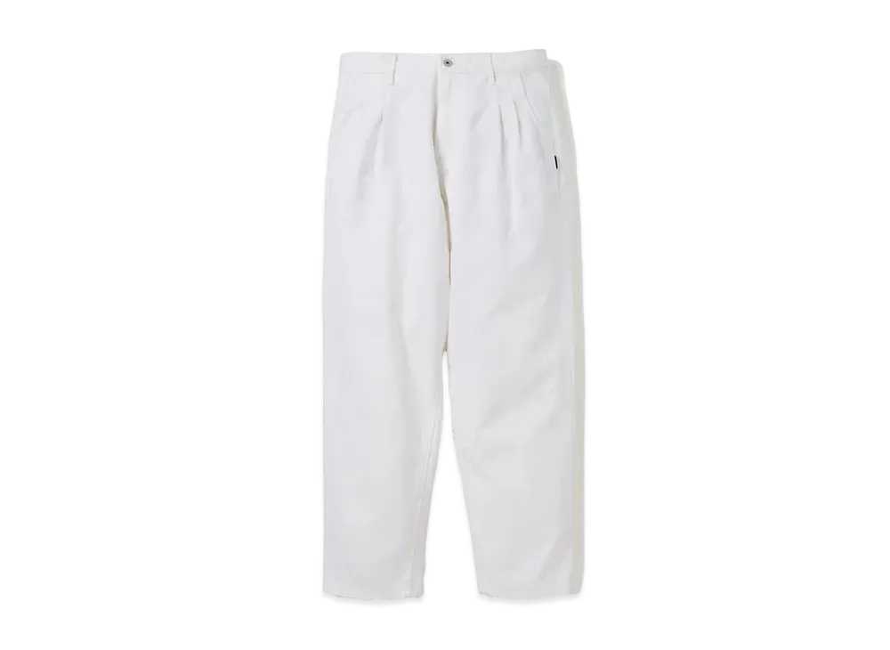 NEIGHBORHOOD Baggysilhouette Two Tuck Pants "White"