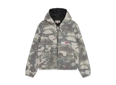 Stussy Work Jacket Camo Canvas Needlepunch "Woodland Camo"