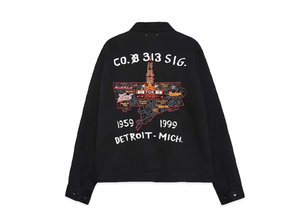 MINEDENIM Detroit City Souvenir JKT "BLACK"