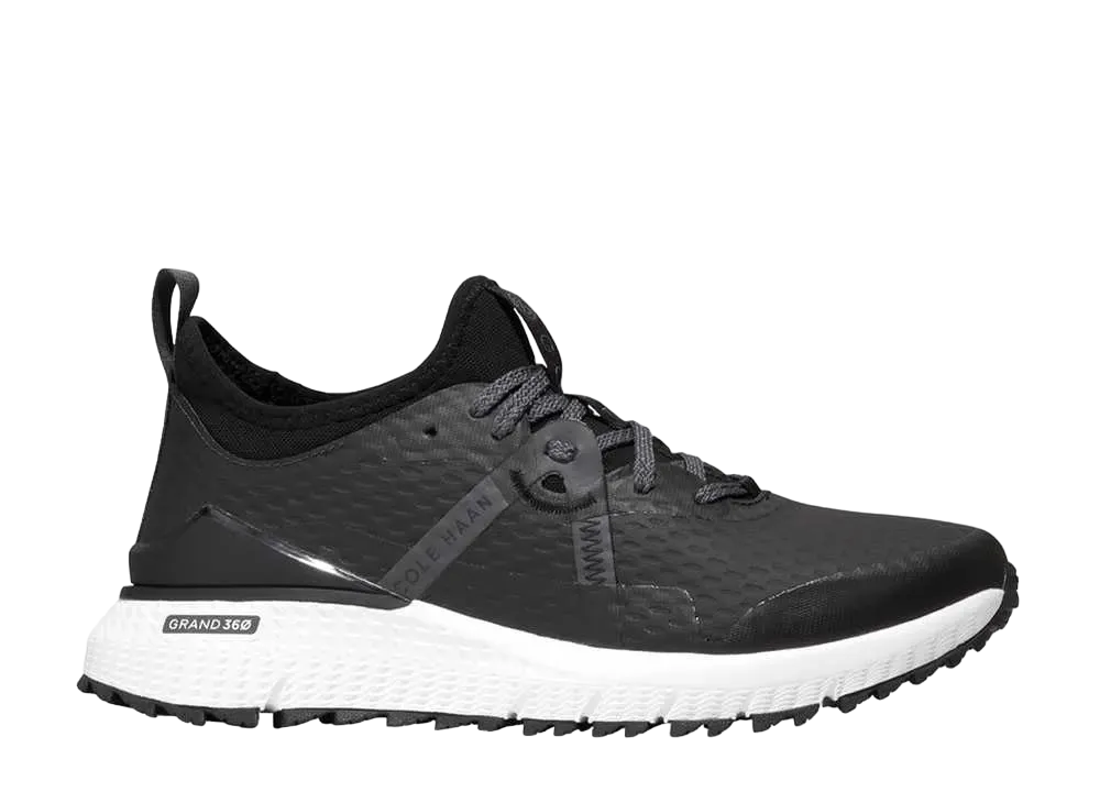 COLE HAAN Zerogrand Overtake Golf Water Resistant "Black/Grapin Stripe/Cyber ​​Yellow" C35804 Medium