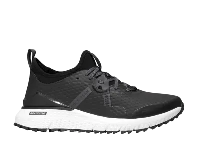 COLE HAAN Zerogrand Overtake Golf Water Resistant "Black/Grapin Stripe/Cyber Yellow" C35804 Medium