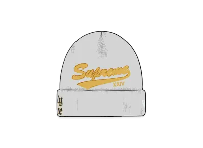 Supreme New Era Salvation Beanie "Heather Grey"