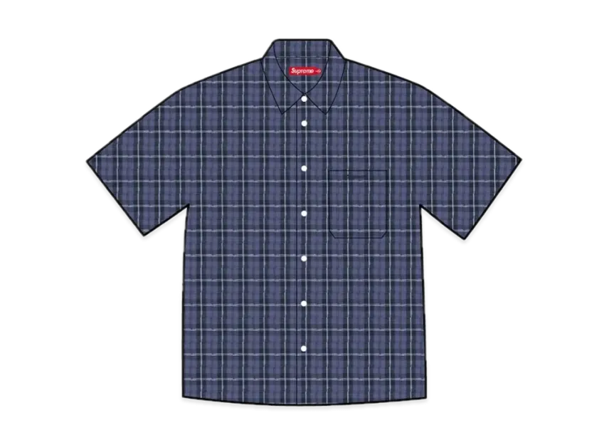 Supreme Loose Fit Mini Plaid S/S Shirt Supreme Loose Fit Mini Plaid S/S Shirt