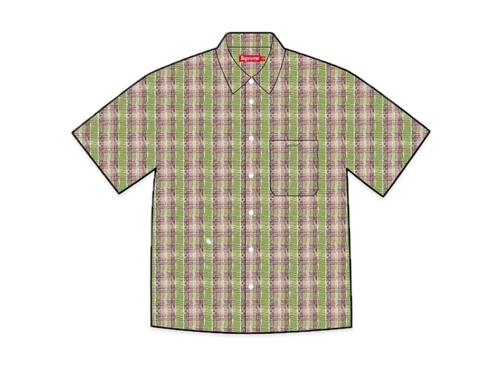 Supreme Loose Fit Mini Plaid S/S Shirt 