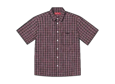 Supreme Loose Fit Mini Plaid S/S Shirt "Black"