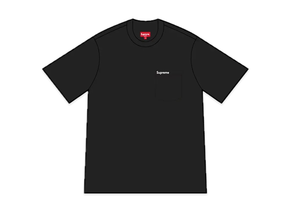 Supreme S/S Pocket Tee "Black"(24SS)