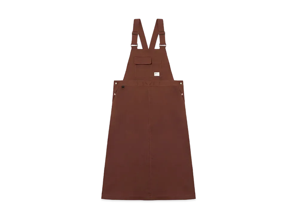 NANGA Women's Hinoc Ripstop Field Overalls Skirt "Brown"