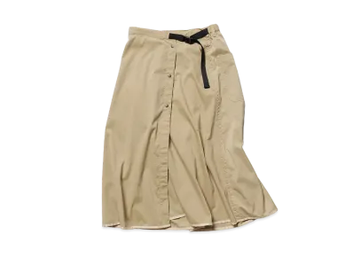 NANGA Women's Hinoc Ripstop Wrap Skirt "Beige"