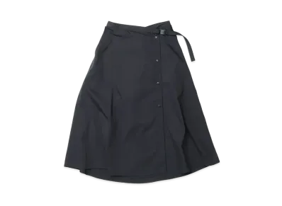 NANGA Women's Hinoc Ripstop Wrap Skirt "Black"
