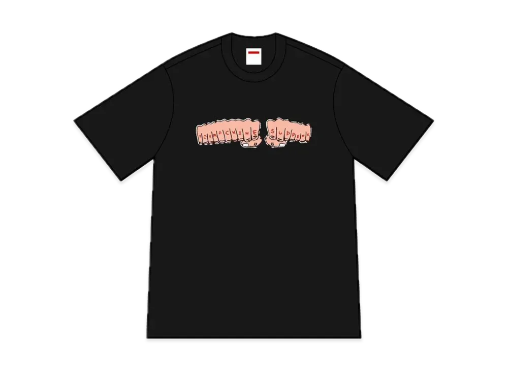 Supreme x Toy Machine Fist Tee "Black"