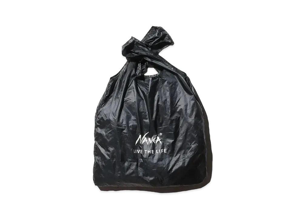 NANGA Pocketable Eco Bag (Live the Life) "Black"