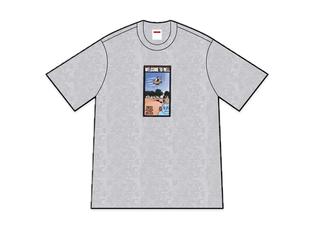 Supreme x Toy Machine Welcome To Hell Tee "Heather Grey"