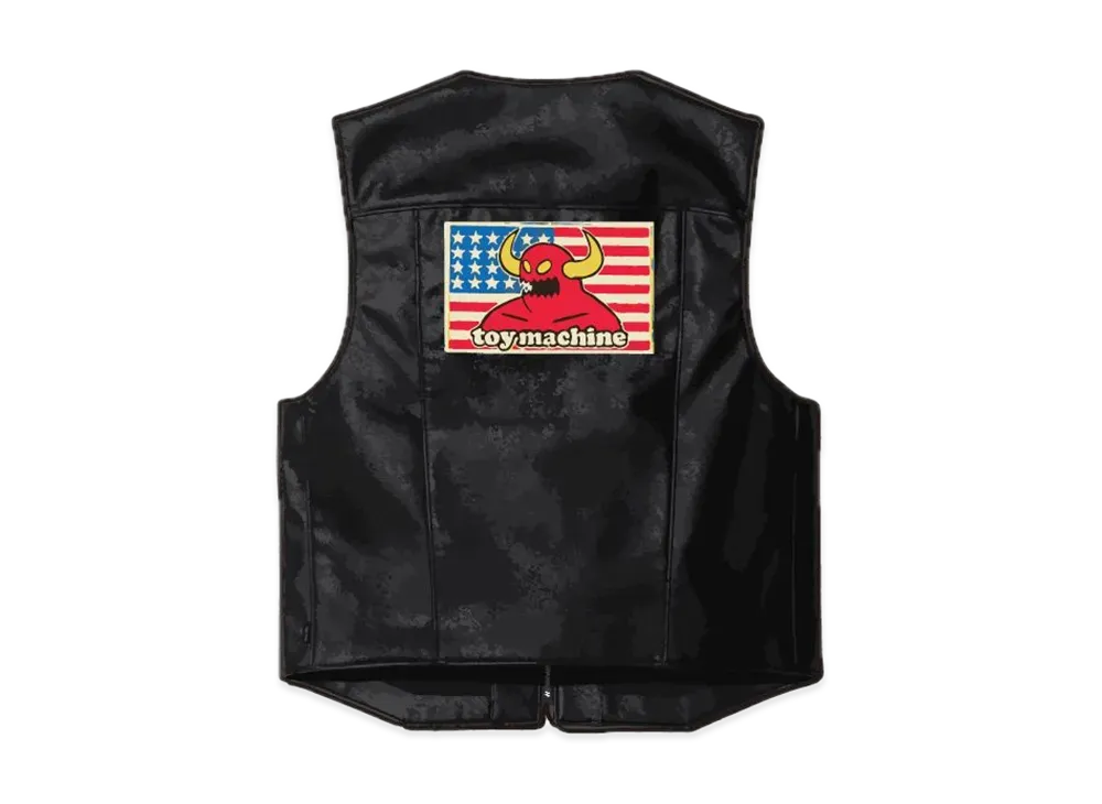 Supreme x Toy Machine Faux Leather Vest Supreme x Toy Machine Faux Leather Vest