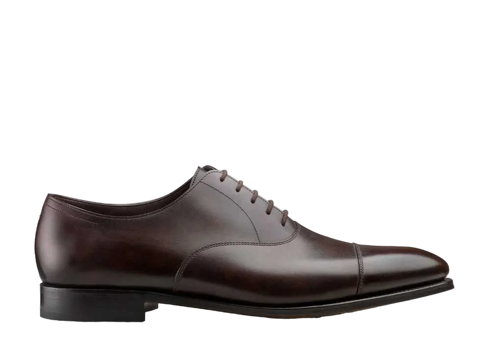 JOHN LOBB City II 7000 Museum Calf "Dark Brown" E Single Leather Sole