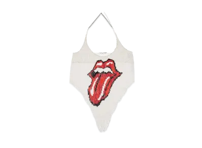 Dsquared2 x Rolling Stones Embroidery Top "White"