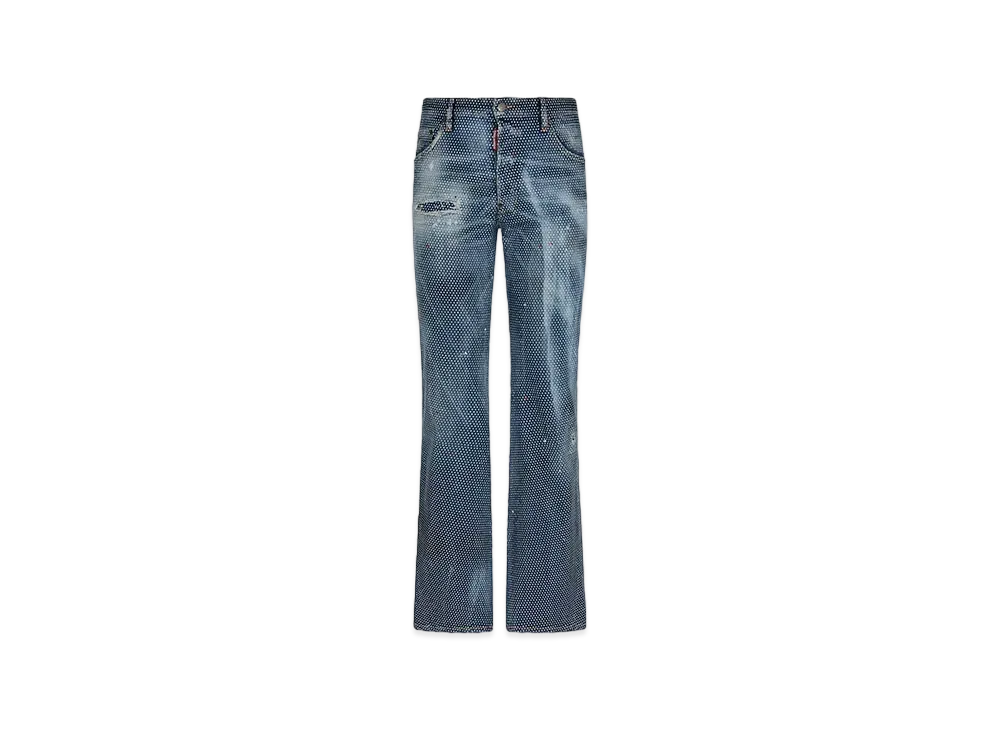 Dsquared2 x Rolling Stones Hollywood Wash Stretch Denim "Navy"