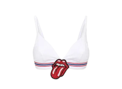 Dsquared2 x Rolling Stones The Rolling Stones Triangle Bra "White"