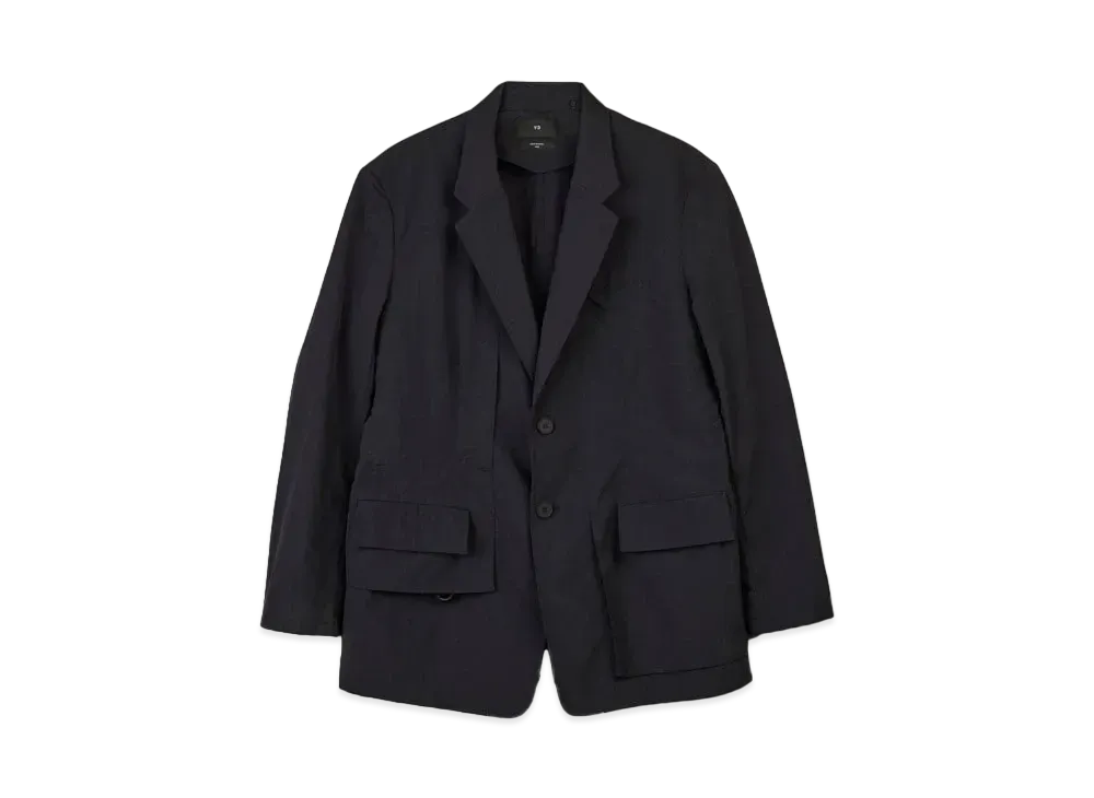 adidas Y-3 Crinkle Nylon Blazer "Black"